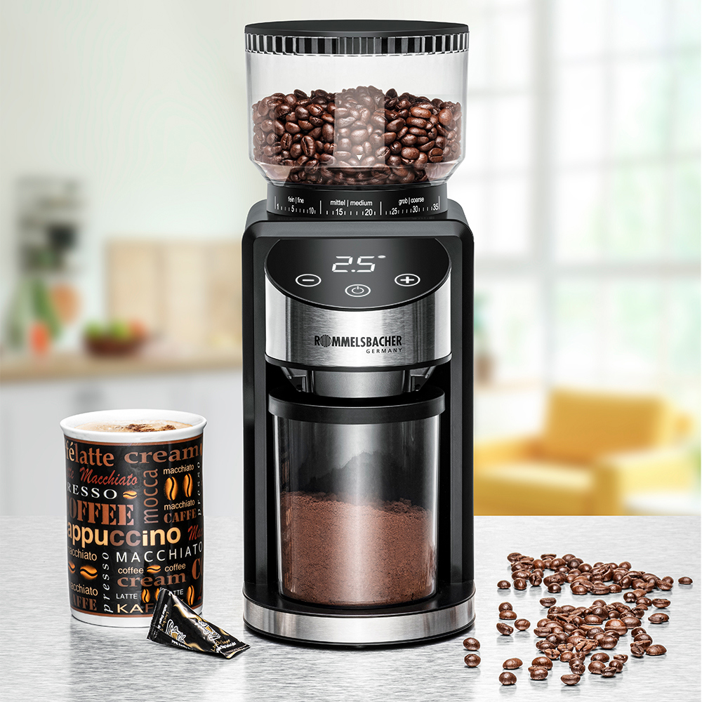 ყავის საფქვავი Rommelsbacher EKM 400, 200W, Coffee Grinder, Black