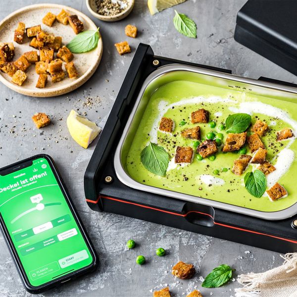 ელექტრო ლანჩ ბოქსი Rommelsbacher HB 100, 100W, Heated Lunch Box, Black