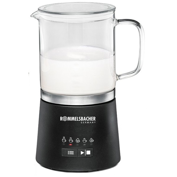 რძის ამომყვანი Rommelsbacher MS 625, 600W, 0.25L, Milk Frother, Stainless Steel/Black