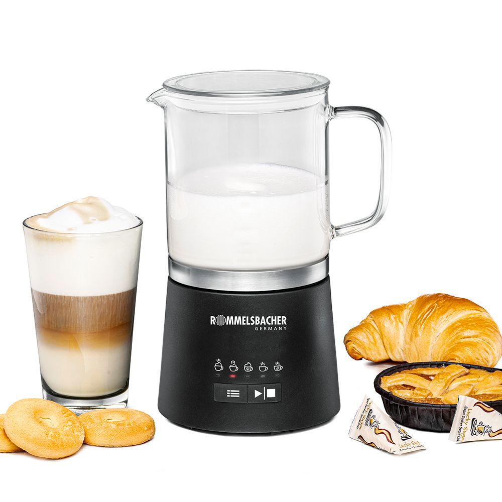 რძის ამომყვანი Rommelsbacher MS 625, 600W, 0.25L, Milk Frother, Stainless Steel/Black