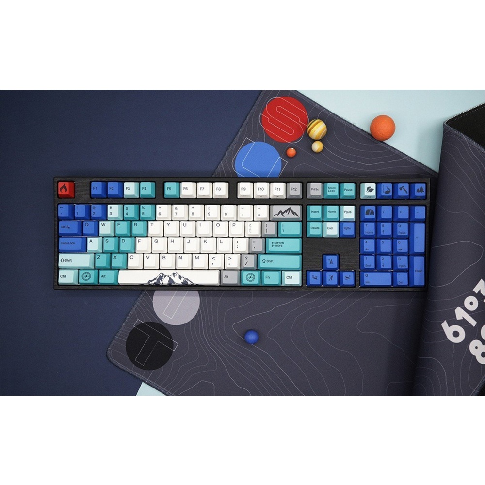 Mechanical Gaming Keyboard Varmilo VA108MA022A1A2A06A007 VA108M Summit R2, Cherry MX Blue, Wired, USB, Blue