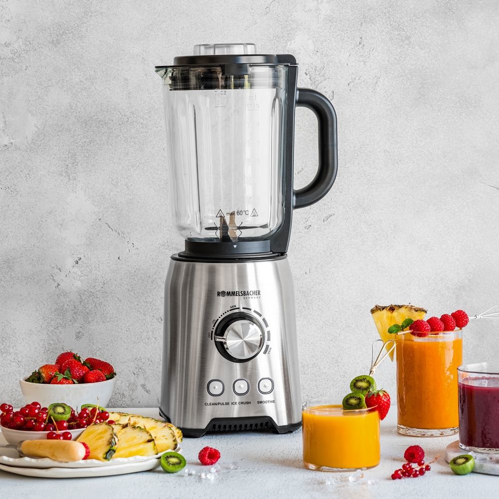 ბლენდერი Rommelsbacher MX 1250, 1200W, 1.75L, Blender, Stainless Steel