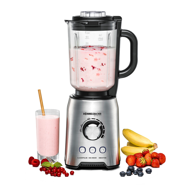 ბლენდერი Rommelsbacher MX 1250, 1200W, 1.75L, Blender, Stainless Steel