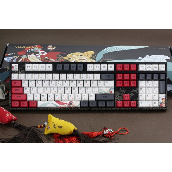 კლავიატურა Varmilo A36A028C2A3A17A025 Varmilo VEM108, Beijing Opera, EC V2 Violet, Wired, USB, Mechanical Gaming Keyboard, Black