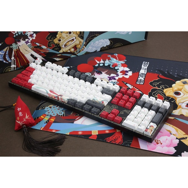 კლავიატურა Varmilo A36A028C2A3A17A025 Varmilo VEM108, Beijing Opera, EC V2 Violet, Wired, USB, Mechanical Gaming Keyboard, Black