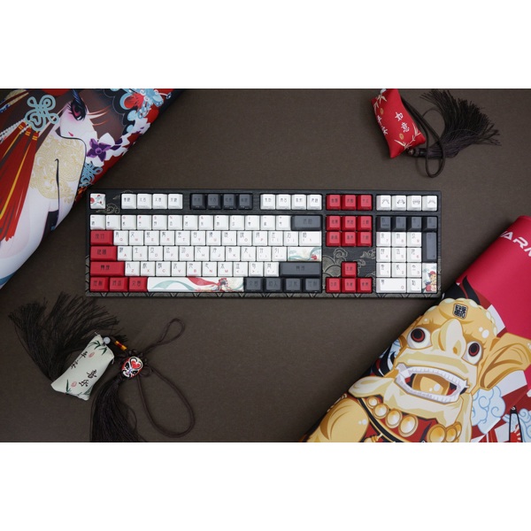 კლავიატურა Varmilo A36A028C3A3A17A025 VEM108 Beijing Opera, EC V2 Iris, Wired, USB, Mechanical Gaming Keyboard, Black