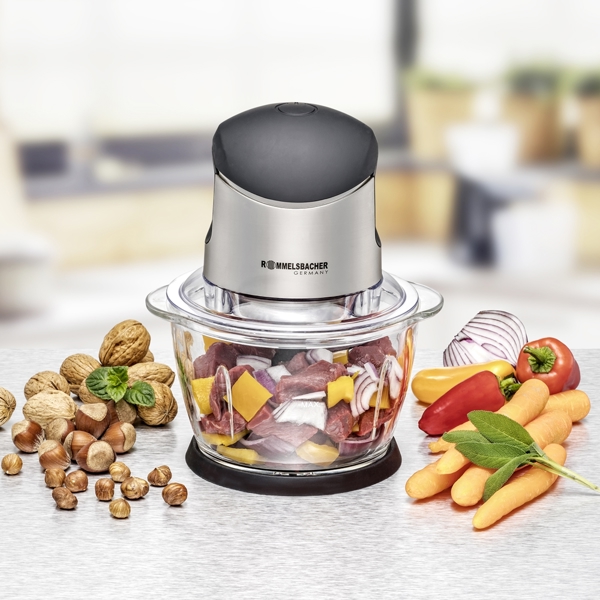 ჩოპერი Rommelsbacher MZ 400, 400W, 1L, Chopper, Black/Silver