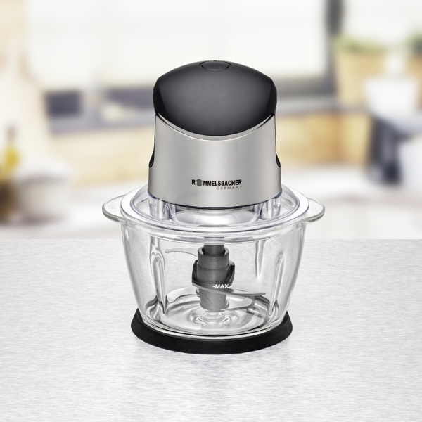 ჩოპერი Rommelsbacher MZ 400, 400W, 1L, Chopper, Black/Silver