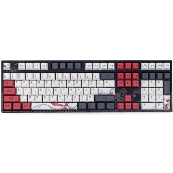 Mechanical Gaming Keyboard Varmilo A36A028A8A3A17A025 VEM108 Beijing Opera, EC V2 Daisy, Wired, USB, Black