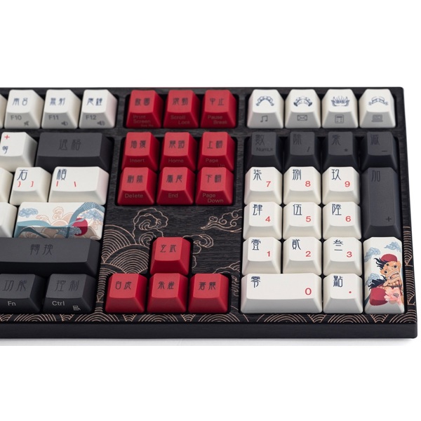 Mechanical Gaming Keyboard Varmilo A36A028A8A3A17A025 VEM108 Beijing Opera, EC V2 Daisy, Wired, USB, Black