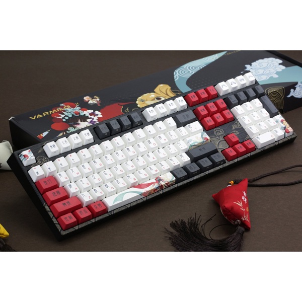 Mechanical Gaming Keyboard Varmilo A36A028A8A3A17A025 VEM108 Beijing Opera, EC V2 Daisy, Wired, USB, Black