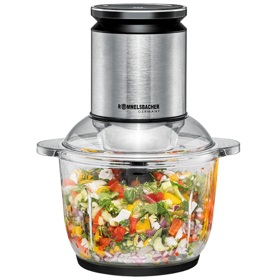 ჩოპერი Rommelsbacher MZ 600, 600W, 2L, Chopper, Black/Silver