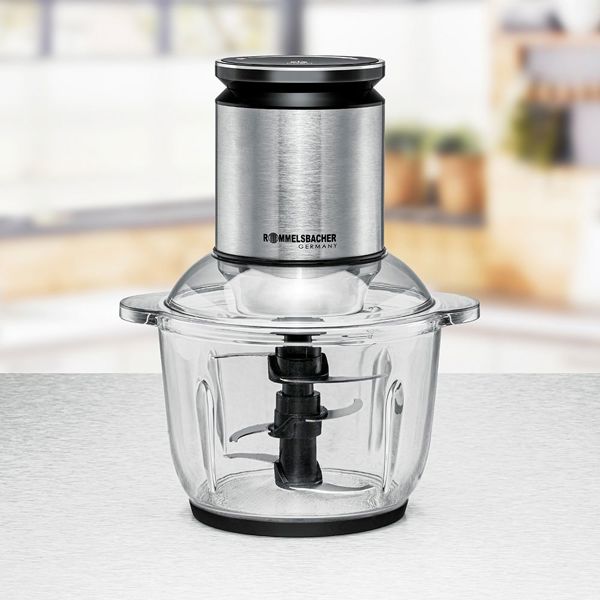 ჩოპერი Rommelsbacher MZ 600, 600W, 2L, Chopper, Black/Silver
