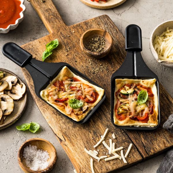 გრილი Rommelsbacher RC 1400 Raclette, 1200W, Grill, Black/Silver