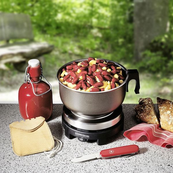 სამოგზაურო ქურა Rommelsbacher RK 501/S, 500W, Travel Hot Plate, Black