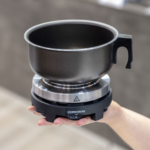 სამოგზაურო ქურა Rommelsbacher RK 501/S, 500W, Travel Hot Plate, Black