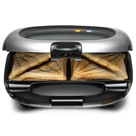 Sandwich Maker Rommelsbacher ST 1000, 950W, Black/Silver