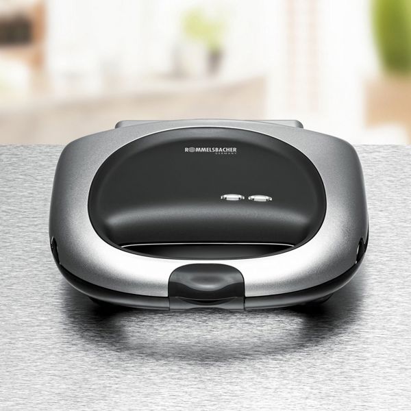 Sandwich Maker Rommelsbacher ST 1000, 950W, Black/Silver
