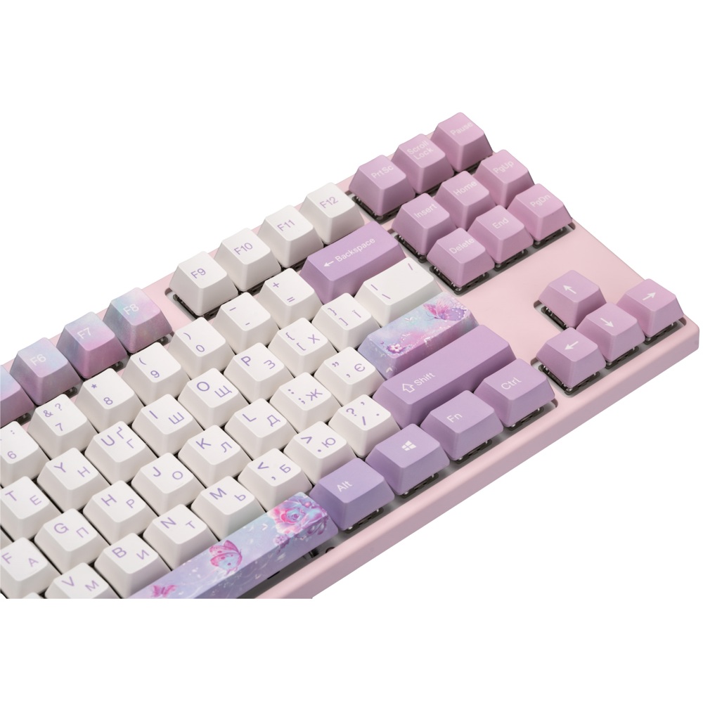 კლავიატურა Varmilo A29A030D5A0A17A028 Varmilo VED87, Dreams On Board Cherry, Silent Red, Wired, USB, Mechanical Gaming Keyboard, Pink