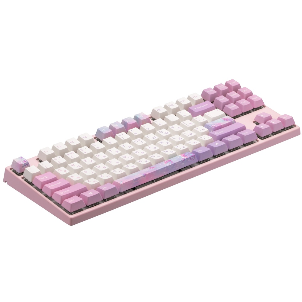 Mechanical Gaming Keyboard Varmilo A29A030D5A0A17A028 Varmilo VED87, Dreams On Board Cherry, Silent Red, Wired, USB, Pink