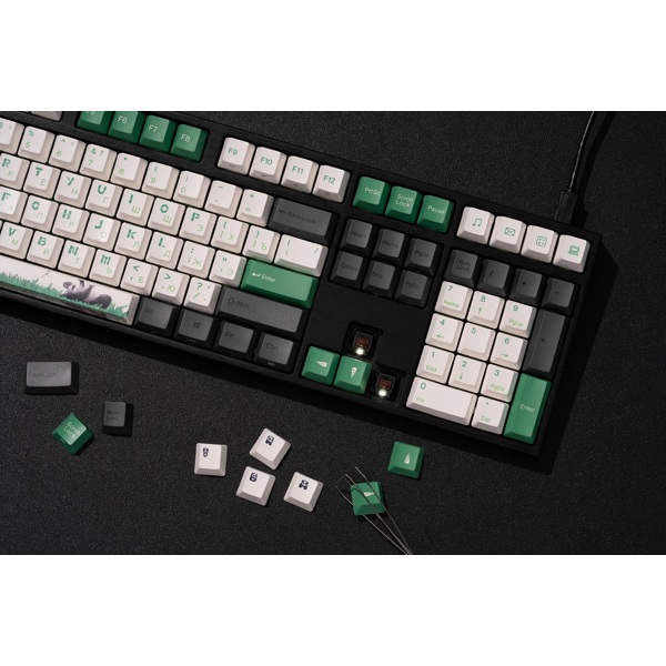 კლავიატურა Varmilo A36A029B0A3A17A026 Varmilo VEM108 Panda, R2 EC V2 Rose, Wired, USB, Mechanical Gaming Keyboard, Black
