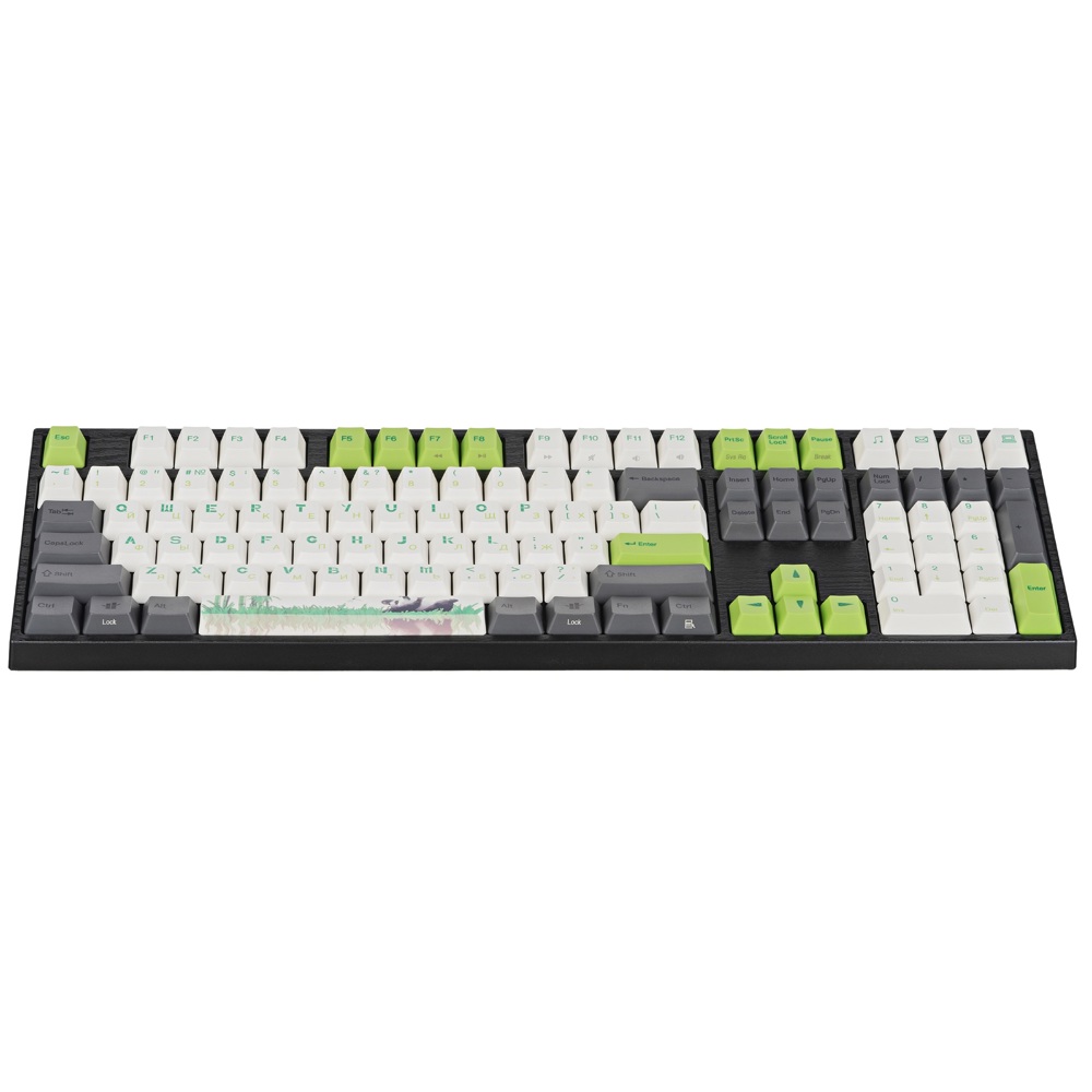 კლავიატურა Varmilo A36A029B1A3A17A026 VEM108 Panda, R2 EC V2 Ivy, Wired, USB, Mechanical Gaming Keyboard, Black