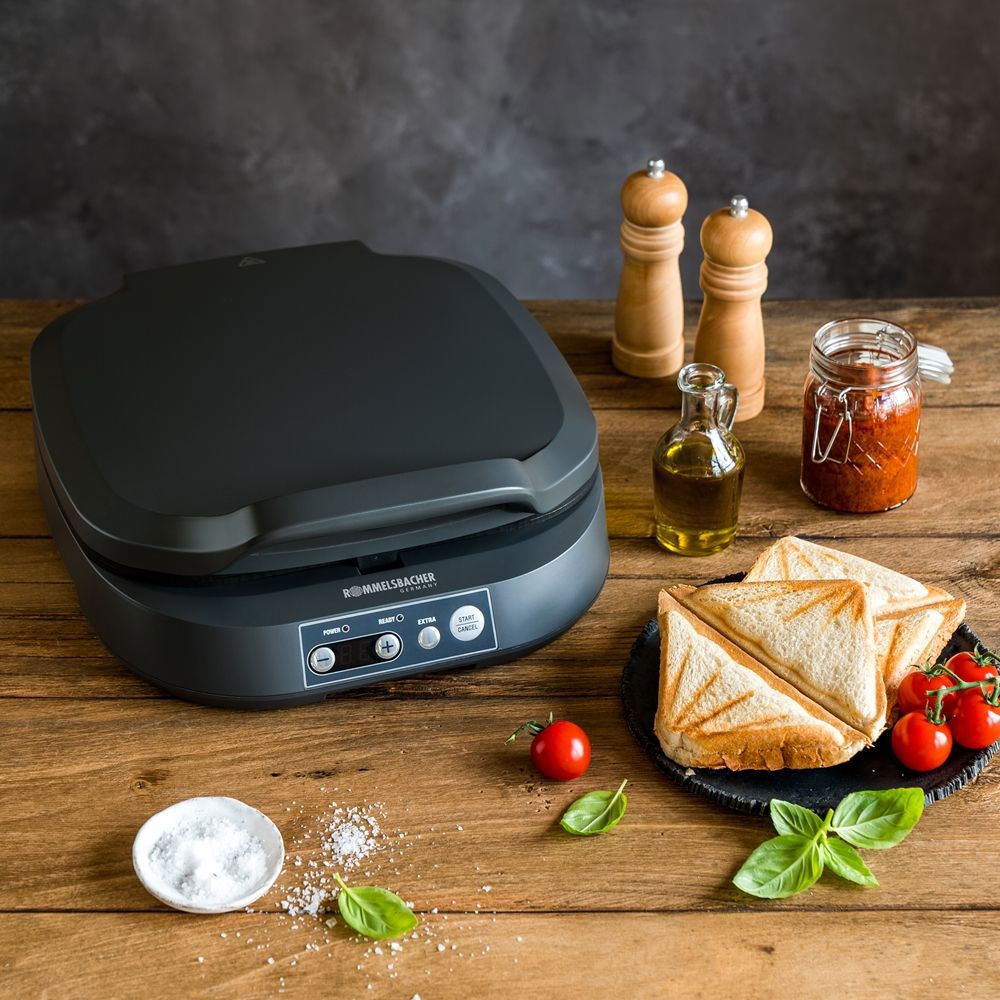 Sandwich Maker Rommelsbacher ST 1800, 1800W, Black
