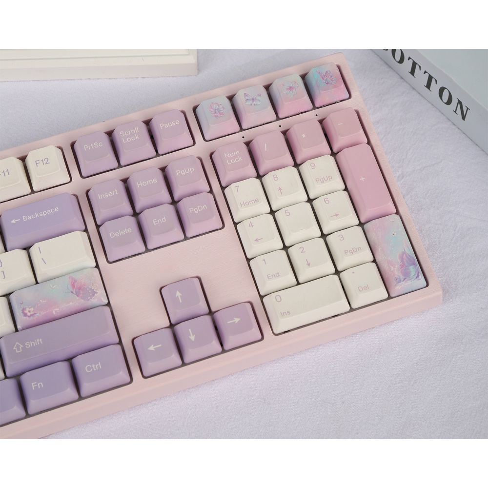 Mechanical Gaming Keyboard Varmilo A36A030B1A3A17A028 VEM108 Dreams On Board, EC V2 Ivy, Wired, USB, Pink