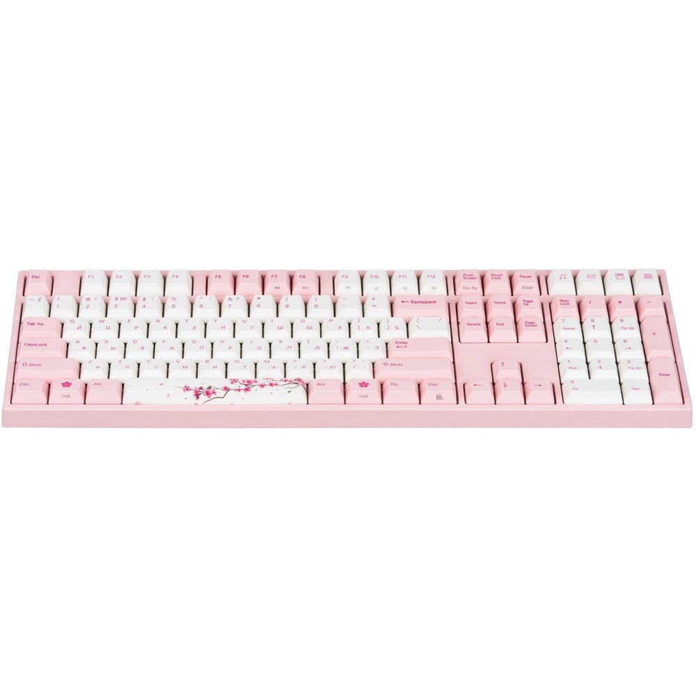 კლავიატურა Varmilo A36A042B0A3A17A036 VEM108 Sakura, R1 EC V2 Rose, Wired, USB, Mechanical Gaming Keyboard, Pink