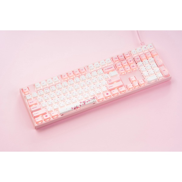 კლავიატურა Varmilo A36A042B1A3A17A036 VEM108 Sakura, R1 EC V2 Ivy, Wired, USB, Mechanical Gaming Keyboard, Pink