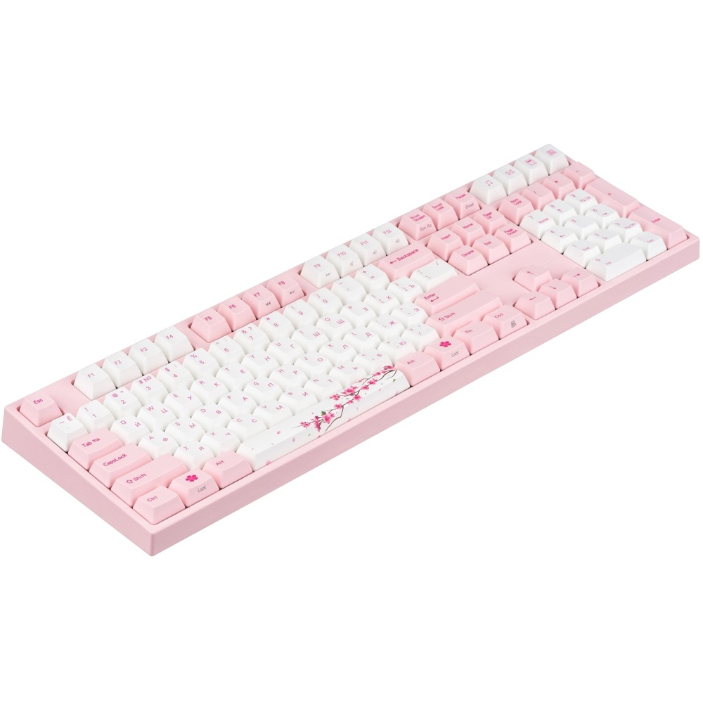 Mechanical Gaming Keyboard Varmilo A36A042B1A3A17A036 VEM108 Sakura, R1 EC V2 Ivy, Wired, USB, Pink