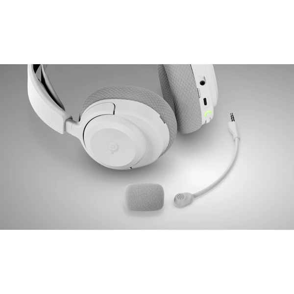 ყურსასმენი SteelSeries 61687_SS Arctis Nova 3PW, Headset, Wireless, Type-c, Bluetooth, White
