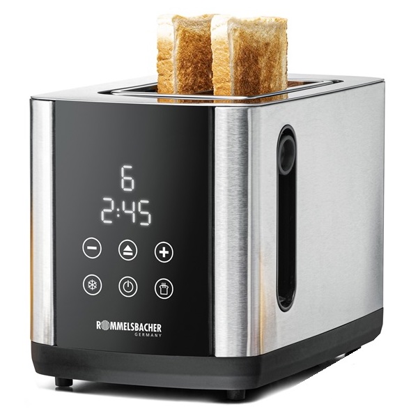 ტოსტერი Rommelsbacher TO 850, 800W, Toaster, Stainless Steel/Black