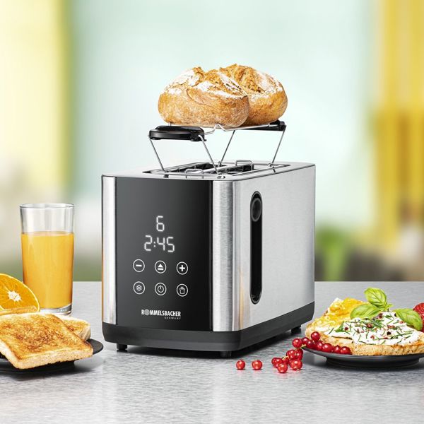 ტოსტერი Rommelsbacher TO 850, 800W, Toaster, Stainless Steel/Black