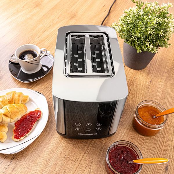 ტოსტერი Rommelsbacher TO 850, 800W, Toaster, Stainless Steel/Black