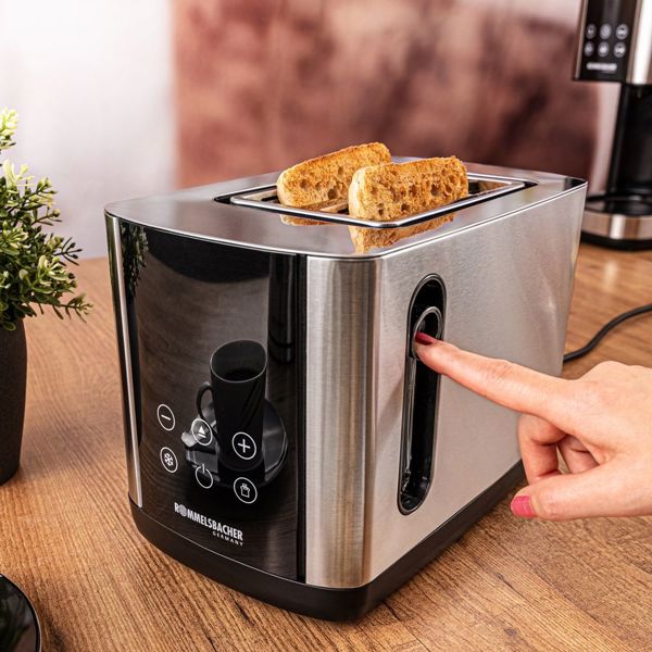 ტოსტერი Rommelsbacher TO 850, 800W, Toaster, Stainless Steel/Black