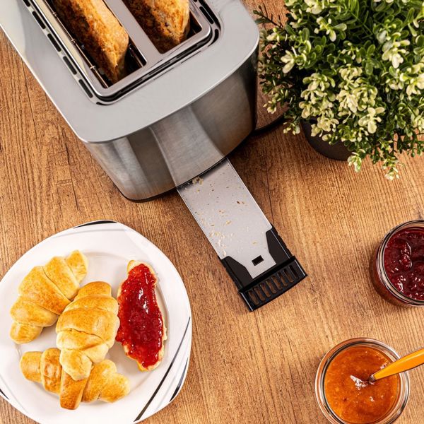 ტოსტერი Rommelsbacher TO 850, 800W, Toaster, Stainless Steel/Black