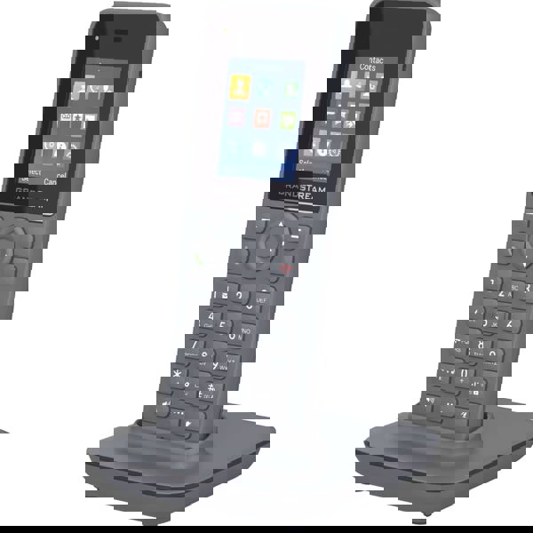 სტაციონარული ტელეფონი Grandstream DP725, DECT Cordless IP Phone, 20 SIP, 20 lines, Grey