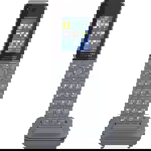 სტაციონარული ტელეფონი Grandstream DP725, DECT Cordless IP Phone, 20 SIP, 20 lines, Grey