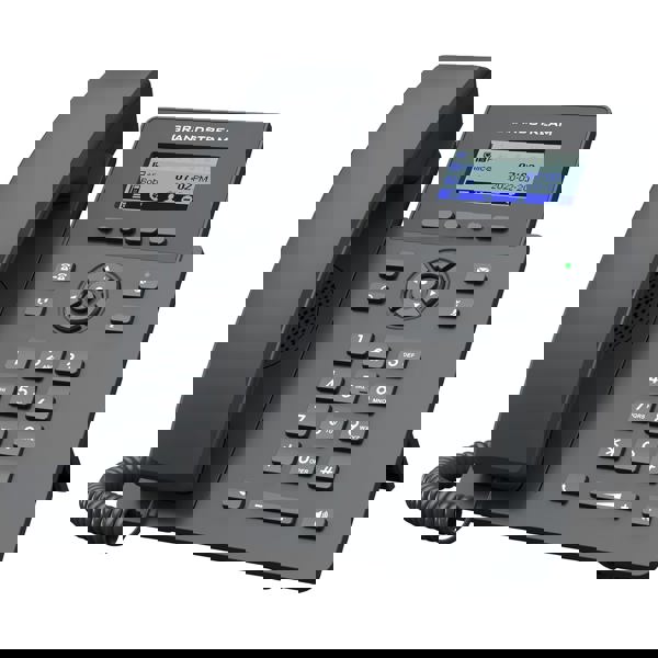 სტაციონარული ტელეფონი Grandstream GRP2601W, Essential IP Phone, 2 SIP, 2 lines, Black