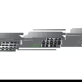 POE+Switch Grandstream GWN7702P, 16-Gigabit, Black
