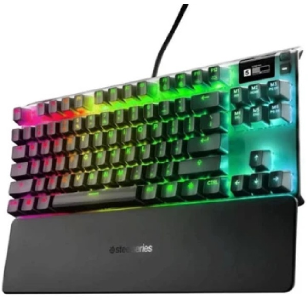 Mechanical Gaming Keyboard SteelSeries 64646_SS Apex 7 TKL, Red Switch, Wired, USB, Black
