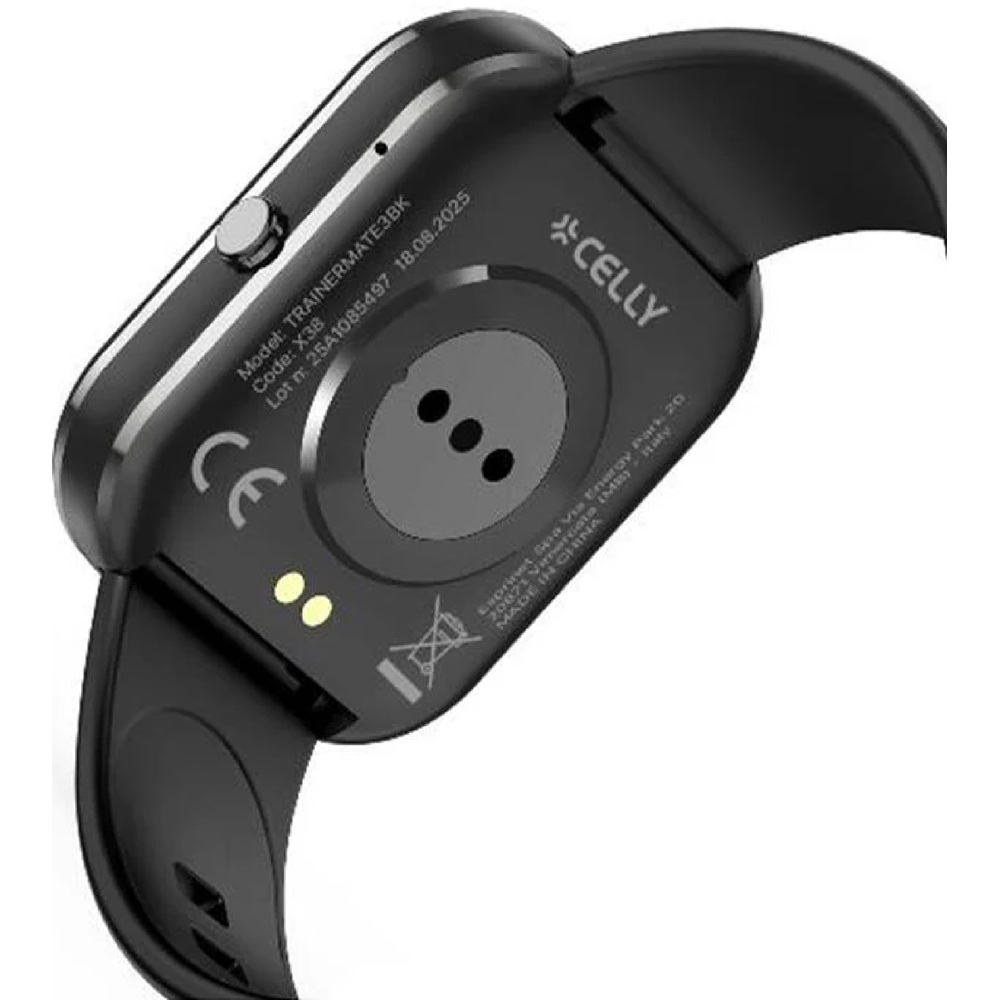 სმარტ საათი Celly TRAINERMATE3BK SMARTW, 1.96", Bluetooth, Smart Watch, Black