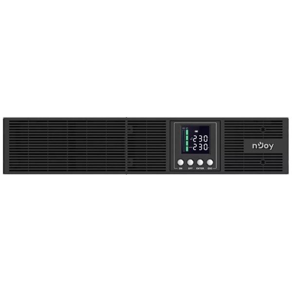 On-Line UPS nJoy UPCMCOP920HASCG01B Aster 2K, LCD, USB, LAN, 2000VA/1800W, Black
