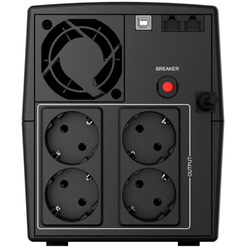 UPS nJoy UPLI-LI100KE-CG01B Keen 1000, 1000VA/600W, 4xSchuko, Black