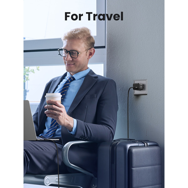 მობილურის დამტენი UGREEN X518 (75613), 18W, USB, GaN Fast Charger, Black