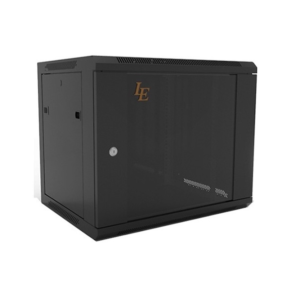 კედლის საკომუნიკაციო კარადა LE WS3-6404, 4U, Wall-mounted Communication Cabinet, Black