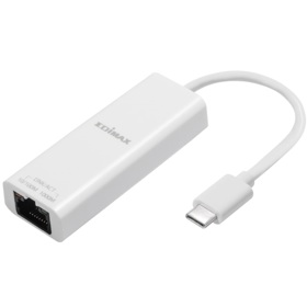 LAN ადაპტერი Edimax EU-4306C, Type-C to Gigabit Ethernet, LAN Adapter, White