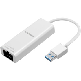 LAN ადაპტერი Edimax EU-4306 V2, USB 3.2 to Ethernet, LAN Adapter, White