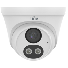 HD ColorHunter Fixed Eyeball Network Camera Uniview IPC3614LB-AF28K-DL, 4MP, White